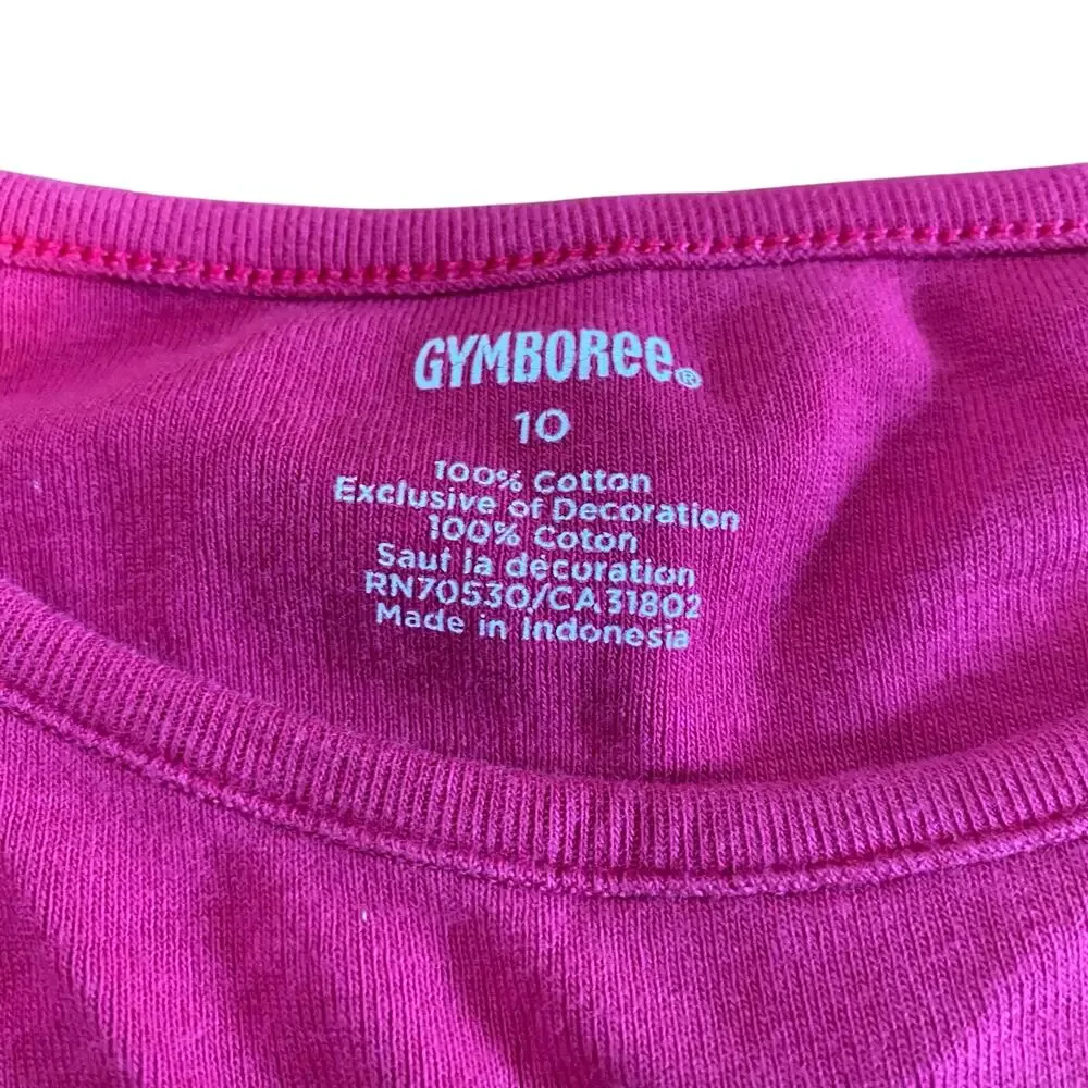 Gymboree pink Paris Eiffel Tower long sleeve graphic shirt‎ SIZE 10